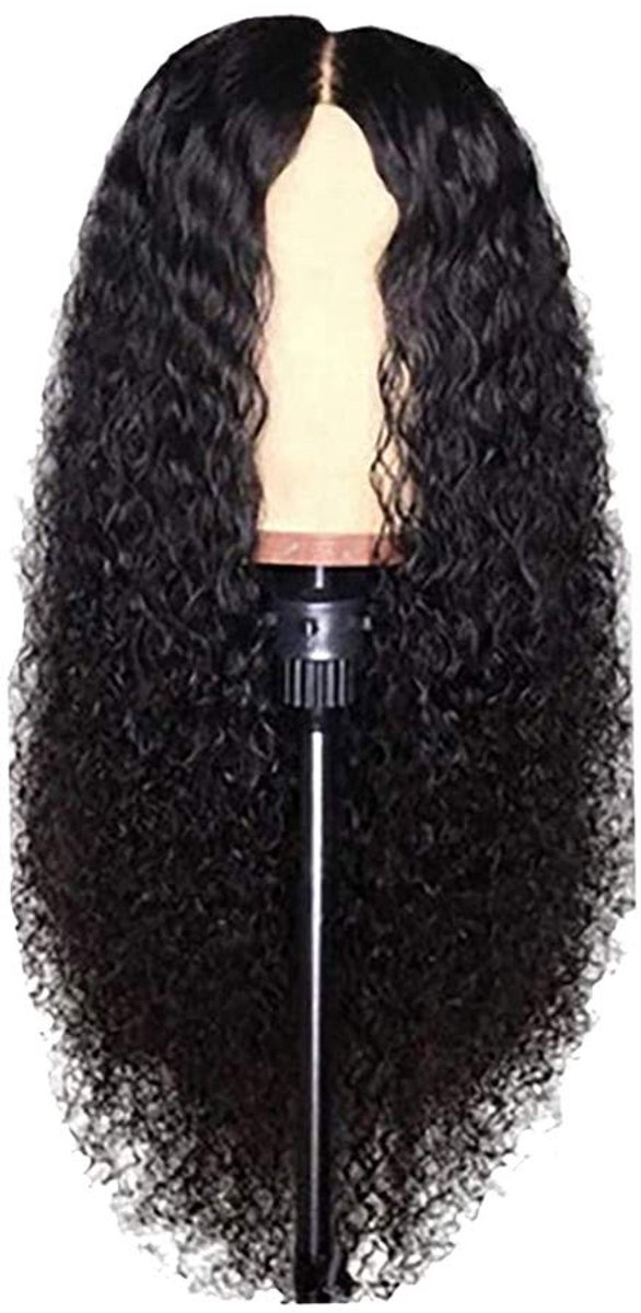 Solidchoice - 61 cm Lange Lace Front Peruca van 100% Menselijk Haar
