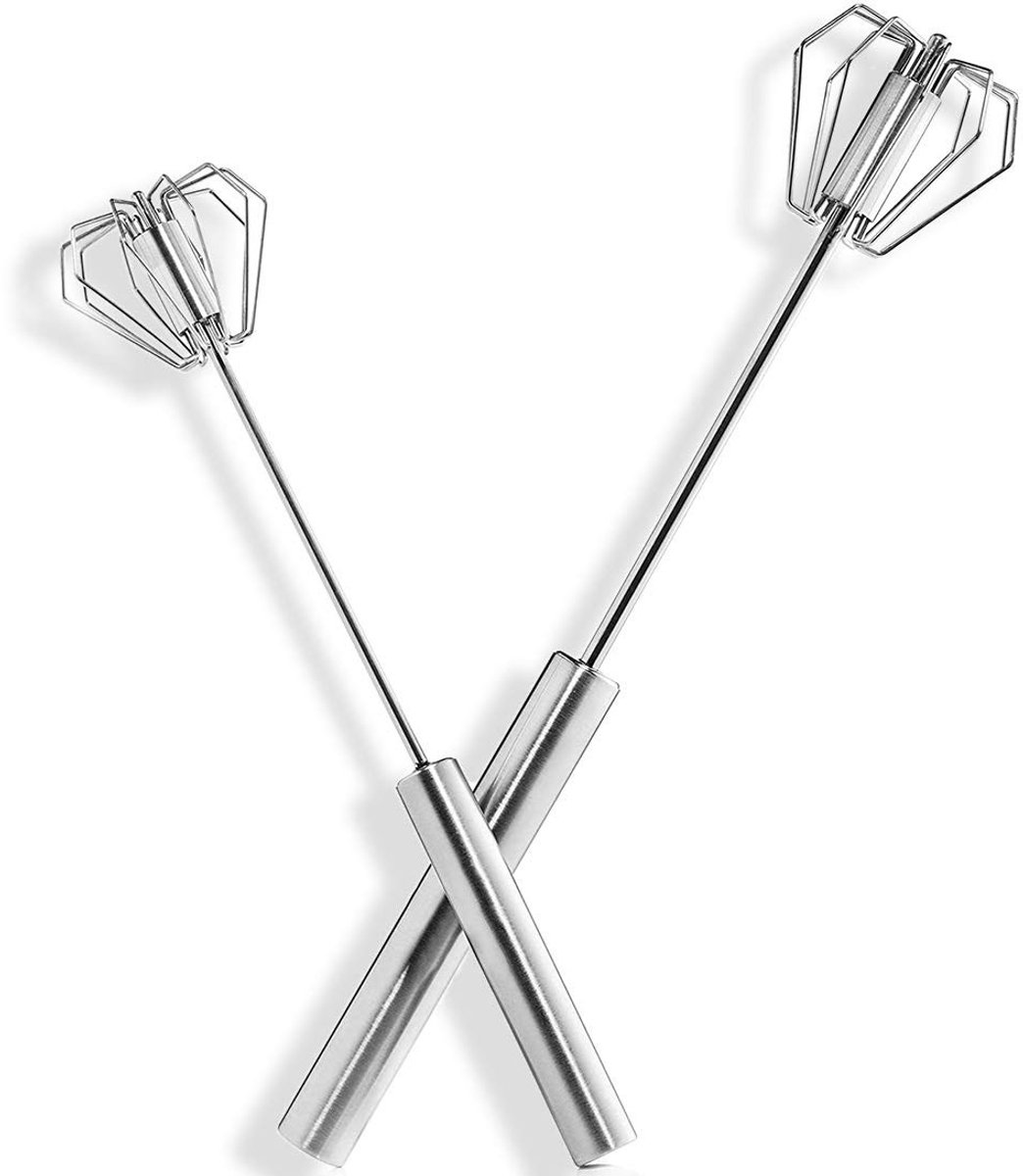 Solidchoice - Roterende Gardes Set van 2 voor Handpersmixer, Roestvrijstaal