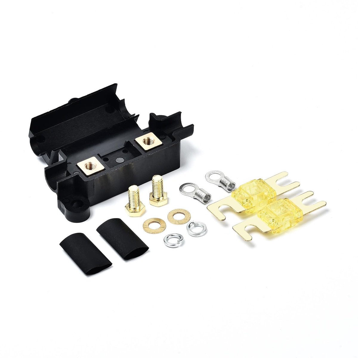 Solidchoice - Fusebekker 12V 20A met 2 Lamelfuses - Anti-Spatwater voor Auto en Boot