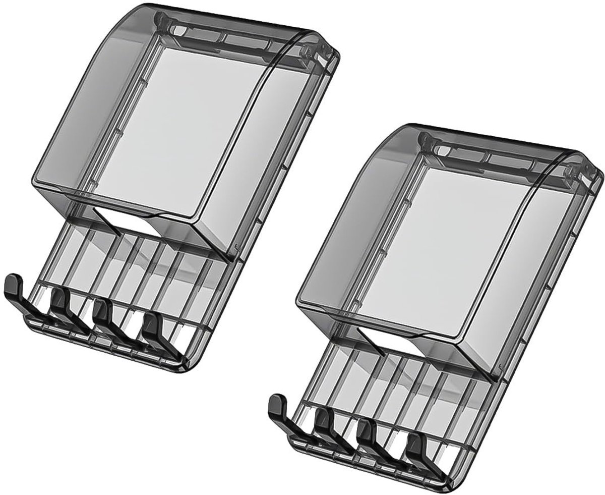 Solidchoice - Set van 2 Outlet Covers met Haken voor Wandcontactdozen