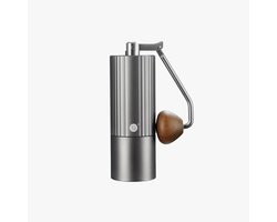zeroHero - Z3 X-Fold Hand Grinder Silver - Manuele koffie bonen maler - Titanium gecoate 38mm conische schijven - 25 gram zes sterren maalinrichting - Breekt de boon voor het malen
