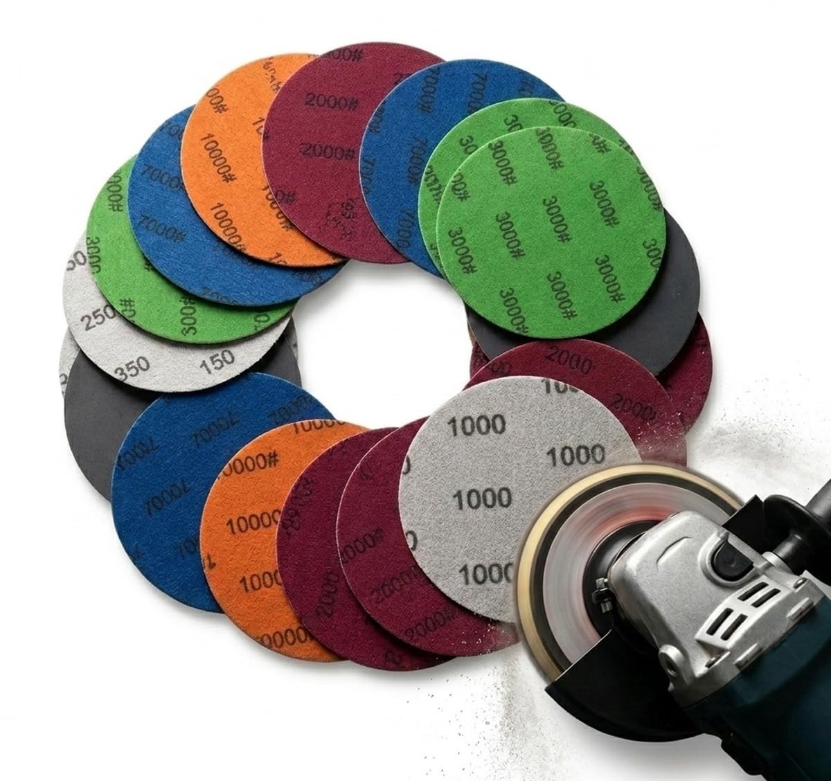 Solidchoice - 24 Stuks Schleifpapier Set - Diverse Korrelgroottes voor Auto en Hout