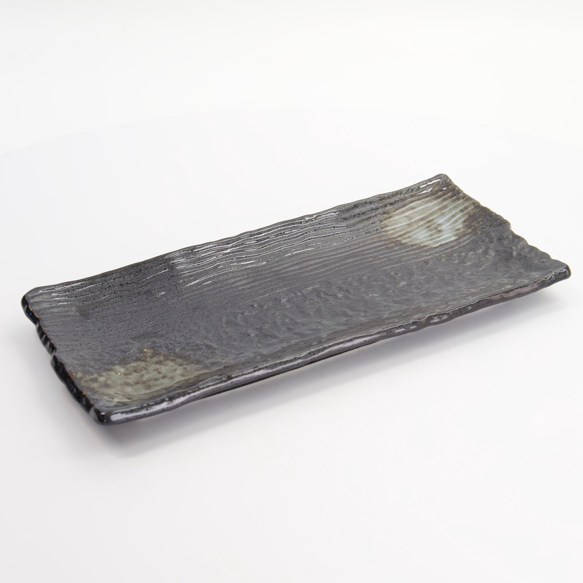 Tokyo Design Studio - Mino Craft - Rechthoekig Bord - Zwart - 33 x 15 x 2,7 cm