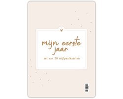 Fyllbooks - Mijlpaalkaarten Baby - Set van 20 Mijlpaalkaarten - Groeikaarten - Kraamcadeau Milestone Baby Cards