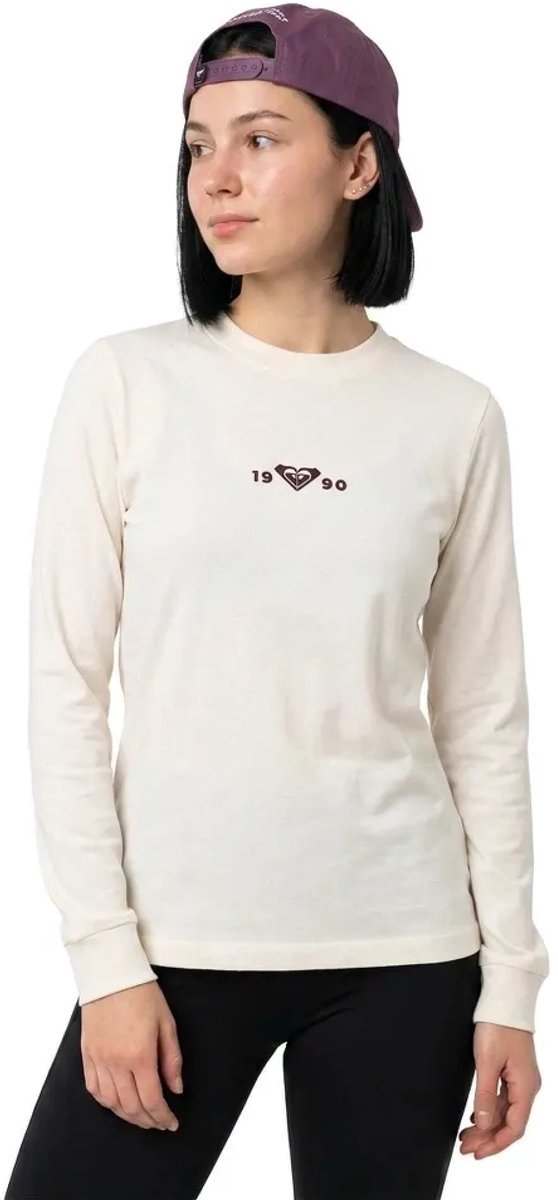 Roxy Essentials Energy Elevated T-shirt Met Lange Mouwen Wit S Vrouw