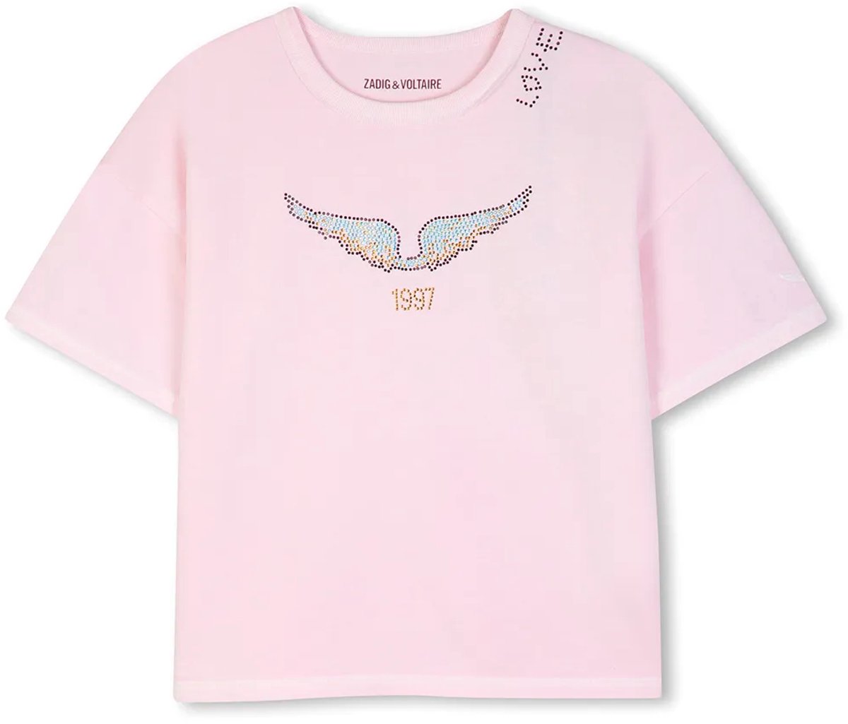 Zadig & Voltaire X60791 T-shirt Met Korte Mouwen Wit 10 Years Meisje