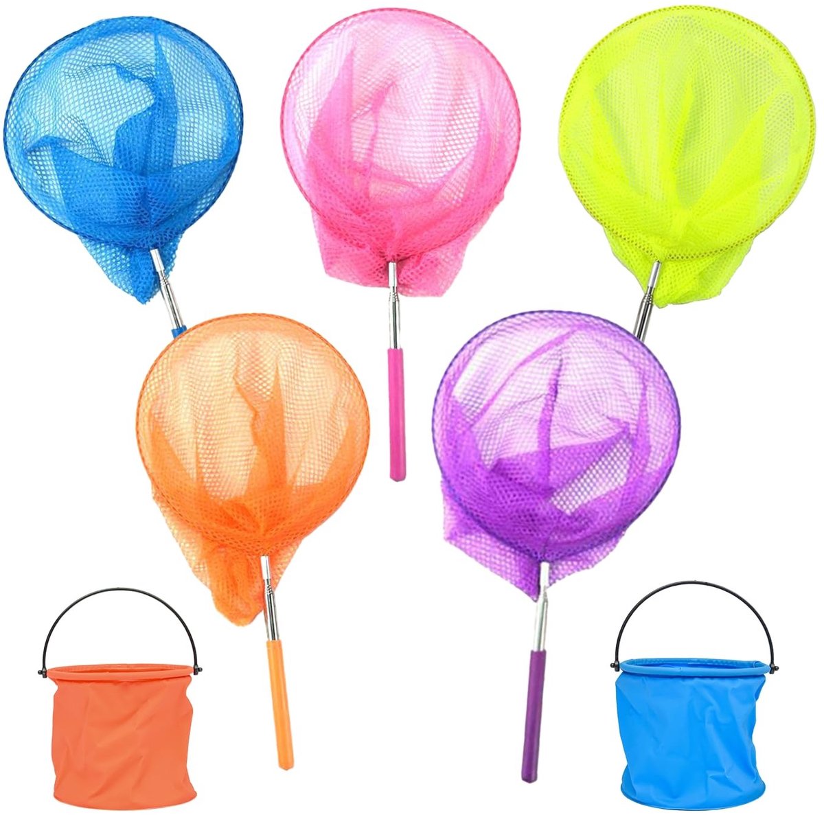 Solidchoice - Set van 7 Kindernetten voor Vliegen en Insecten