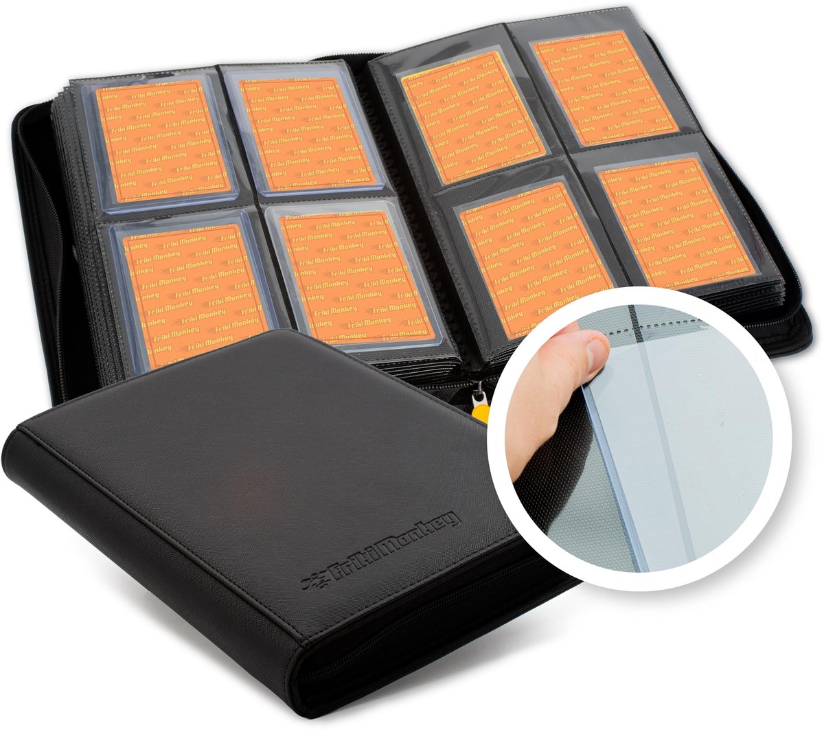 Solidchoice - Premium Folder met Toploader voor Pokémon Kaarten - Opslag voor 128 Kaarten