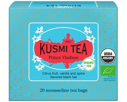 Biologische zwarte thee Kusmi Tea Prince Volodymyr – 20 mousseline theezakjes