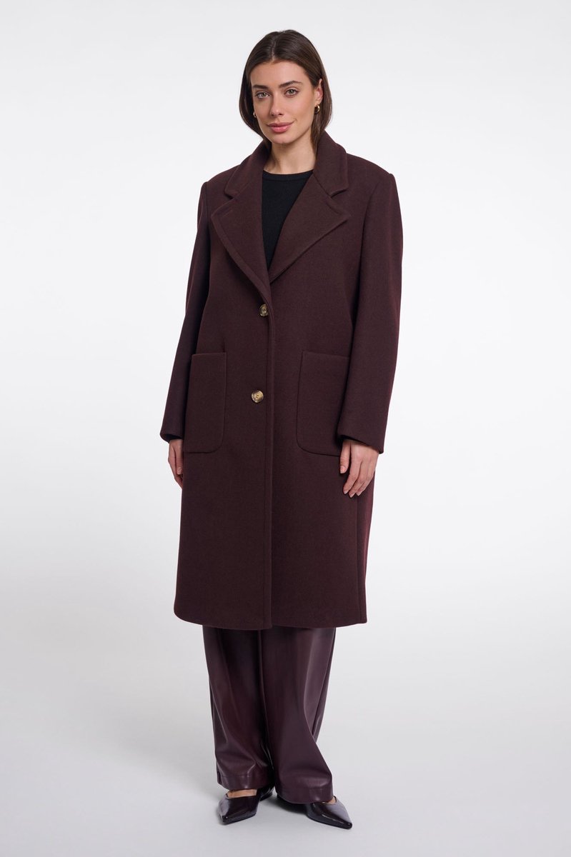 Rino & Pelle Jassen Cecile coat Chocolate Bean