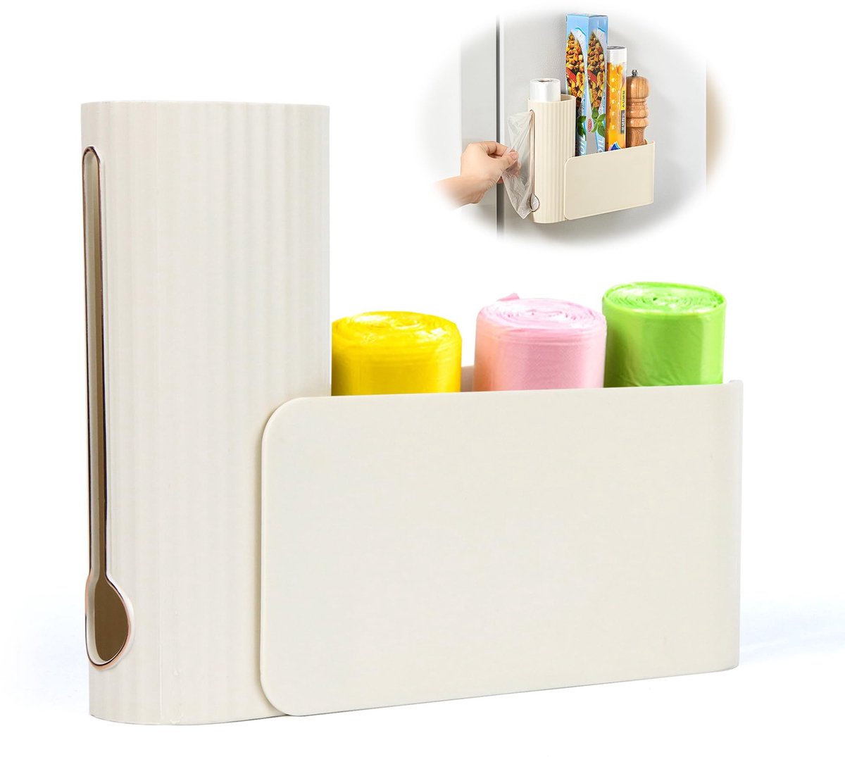 Solidchoice - Wandgemonteerde Organizer voor Vuilniszakken en Huishoudfolie