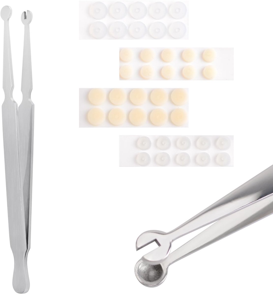 Solidchoice - Piercing Pincet met Siliconen Vel voor Zorgvuldige Verzorging
