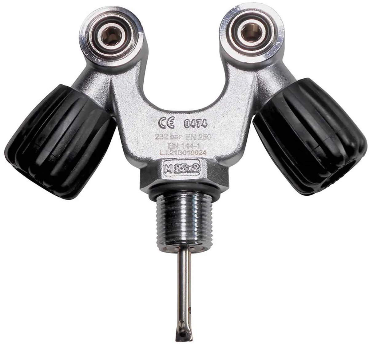 Tecnomar Inox Double Oulet M25 Klep Grijs
