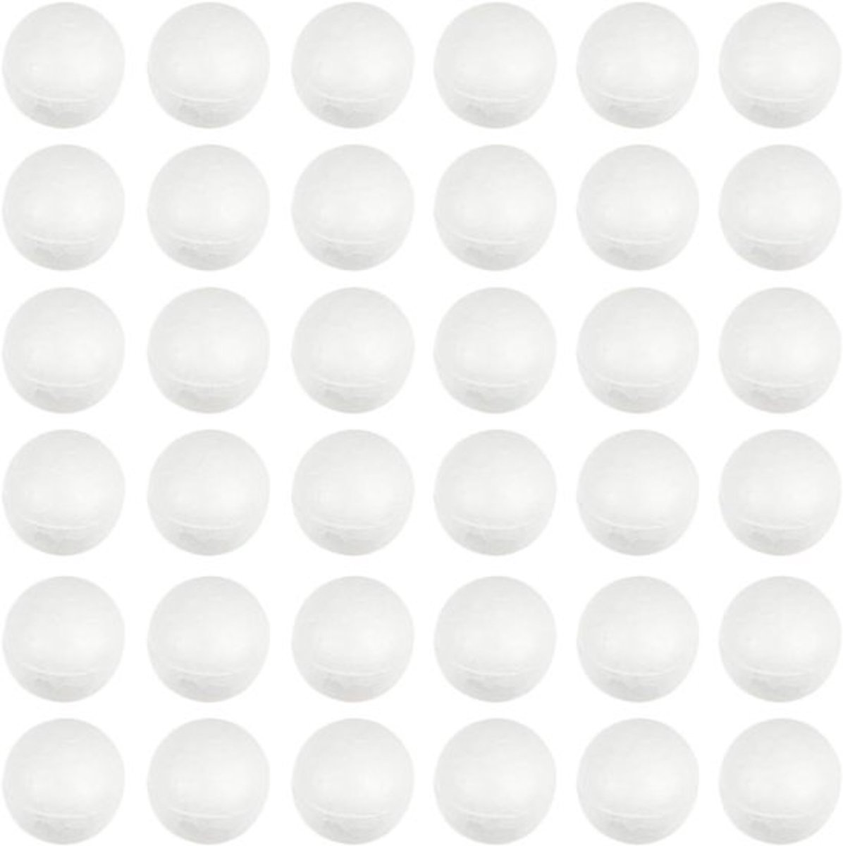 500 Stuks Witte Polystyreen Ballen voor DIY, Knutselen, Kerstdecoratie en Feestversiering