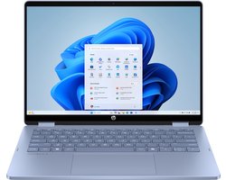 HP E14SXEA laptop 120U 35,6 cm (14") Touchscreen 2K 8 GB LPDDR5-SDRAM 512 GB SSD Wi-Fi 6 (802.11ax) Windows 11 Home Blauw