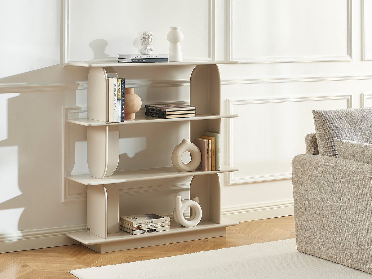 Vente-unique Plank met 3 planken in MDF - Beige LUSORIA