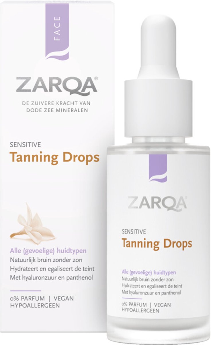Zarqa Sensitive Tanning Drops - 6 x 30 ml - Voordeelverpakking
