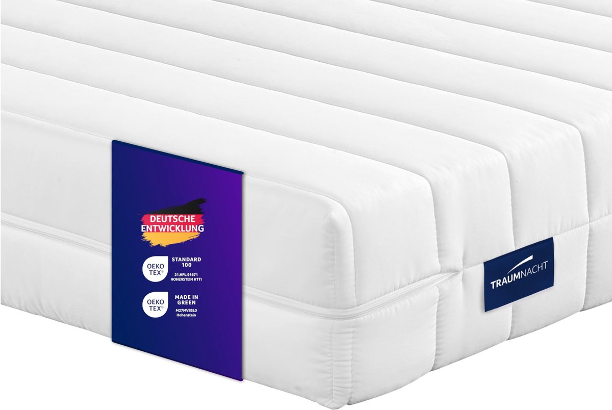 Traumnacht Easy Comfort Duo Rolmatras, 11 cm, Hardheid H2/H3, 2-in-1 Koudschuimmatras, Dubbelzijdig, Ergonomisch - ShopVlot