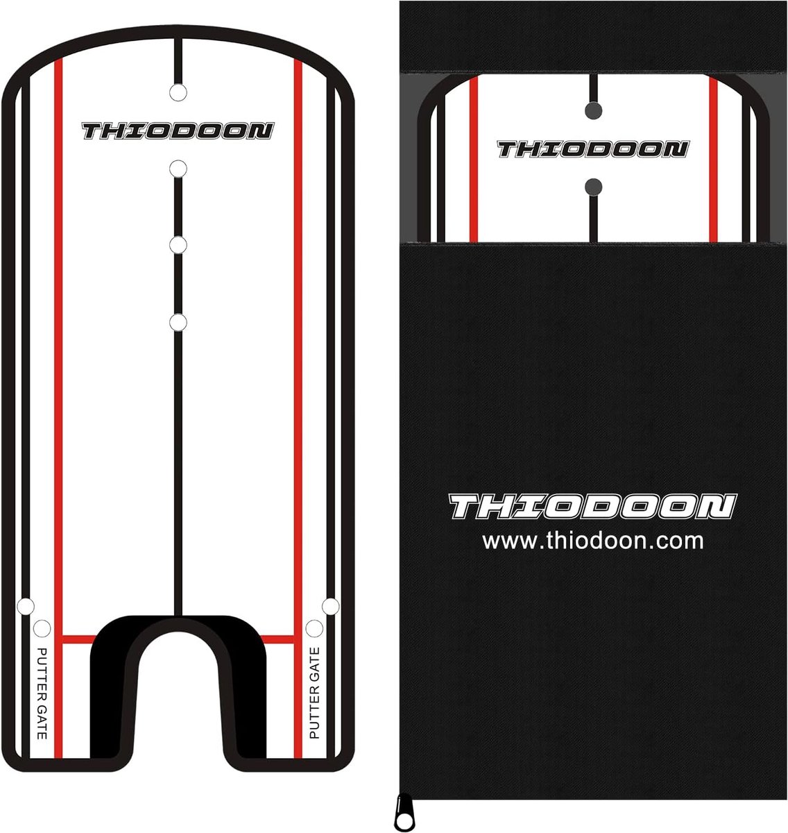 THIODOON Golf Putting Alignment Mirror with Golf Putter Line Putting Mirror Training Aid for Golf Putting Practice for - ShopVlot
