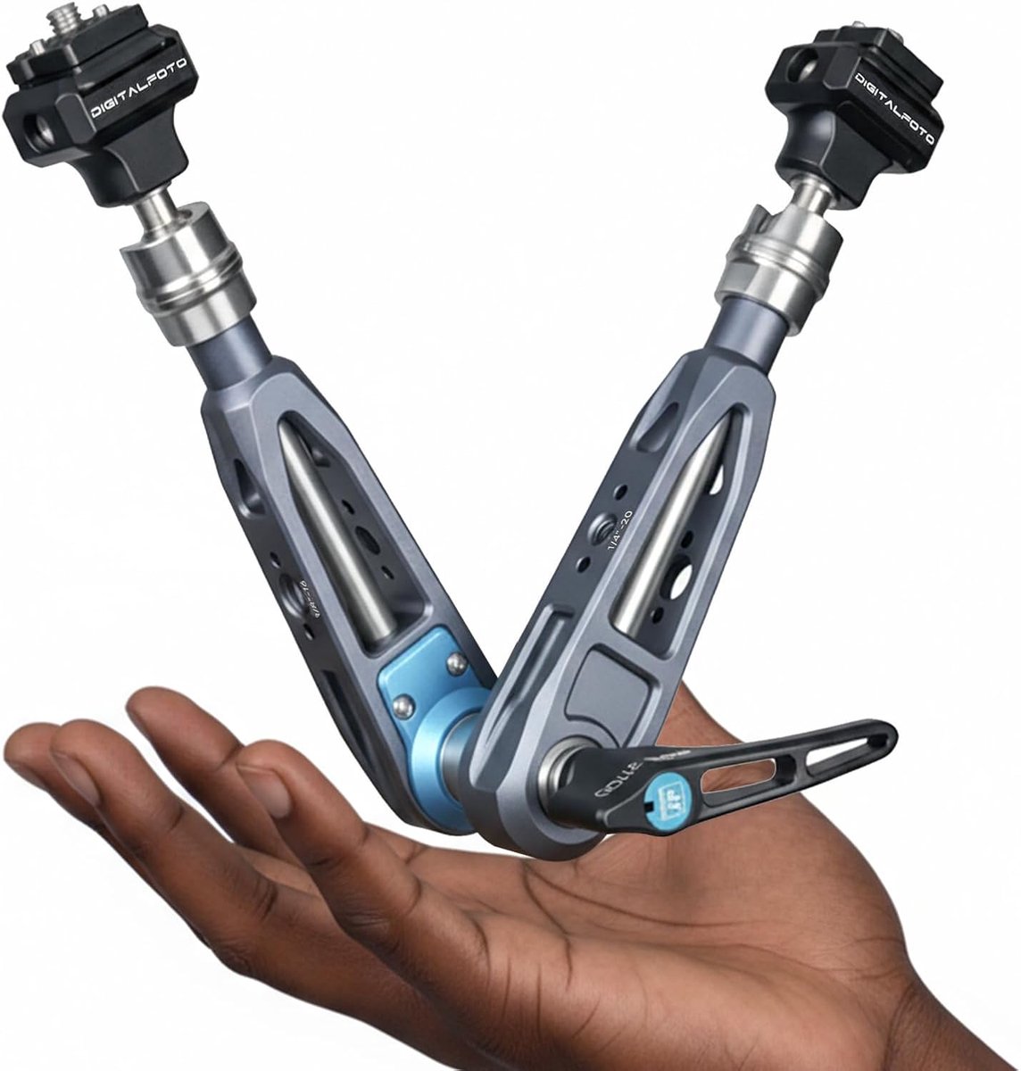 DF DIGITALFOTO 11" Magic Arm with F22 Quick Release, Elegant Strength Magic Arm with 1/4" 3/8" Thread 360° Ball Heads - ShopVlot