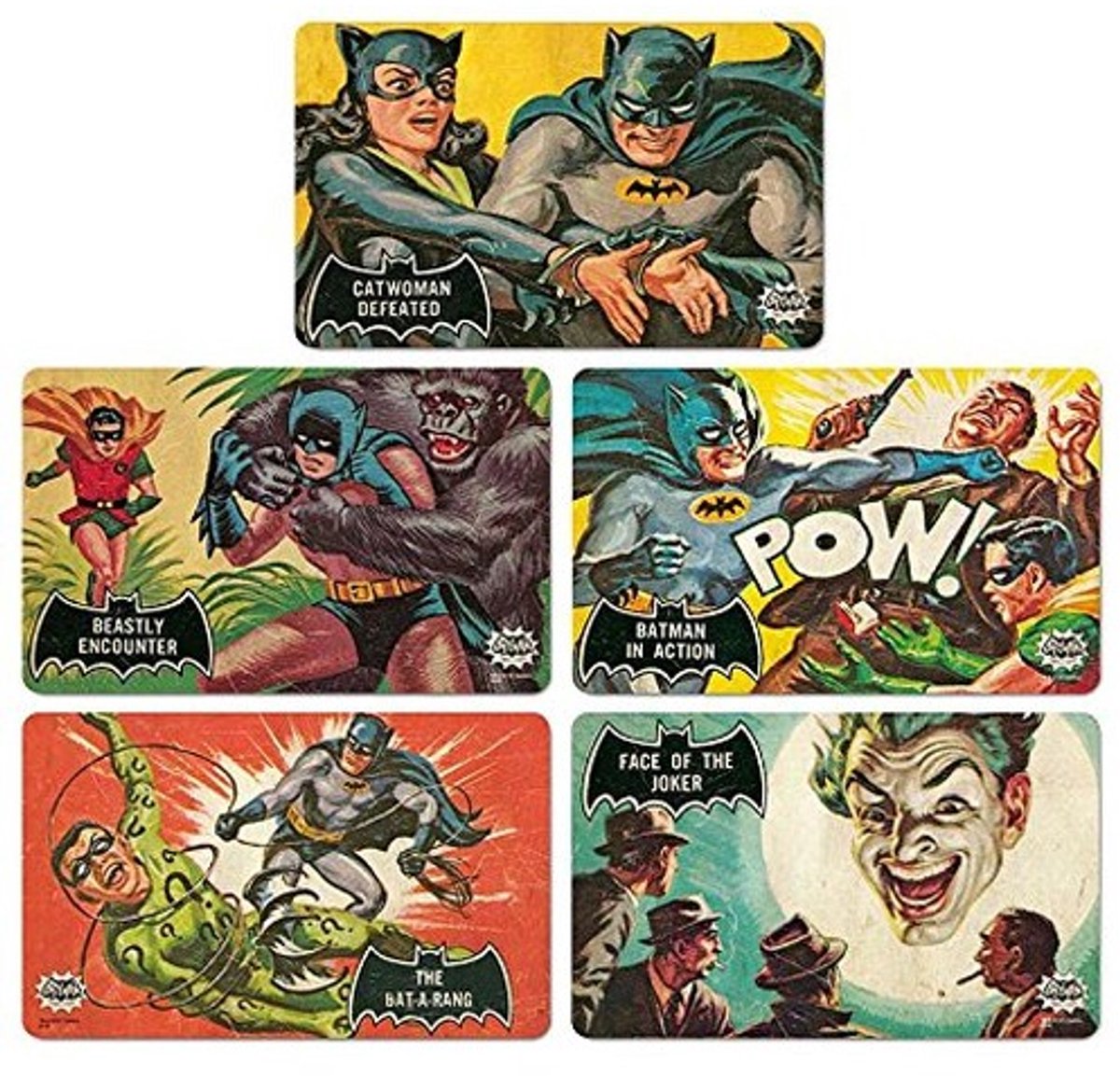 Solidchoice - Set van 5 Ontbijtplanken Batman en Robin Gelicentieerd