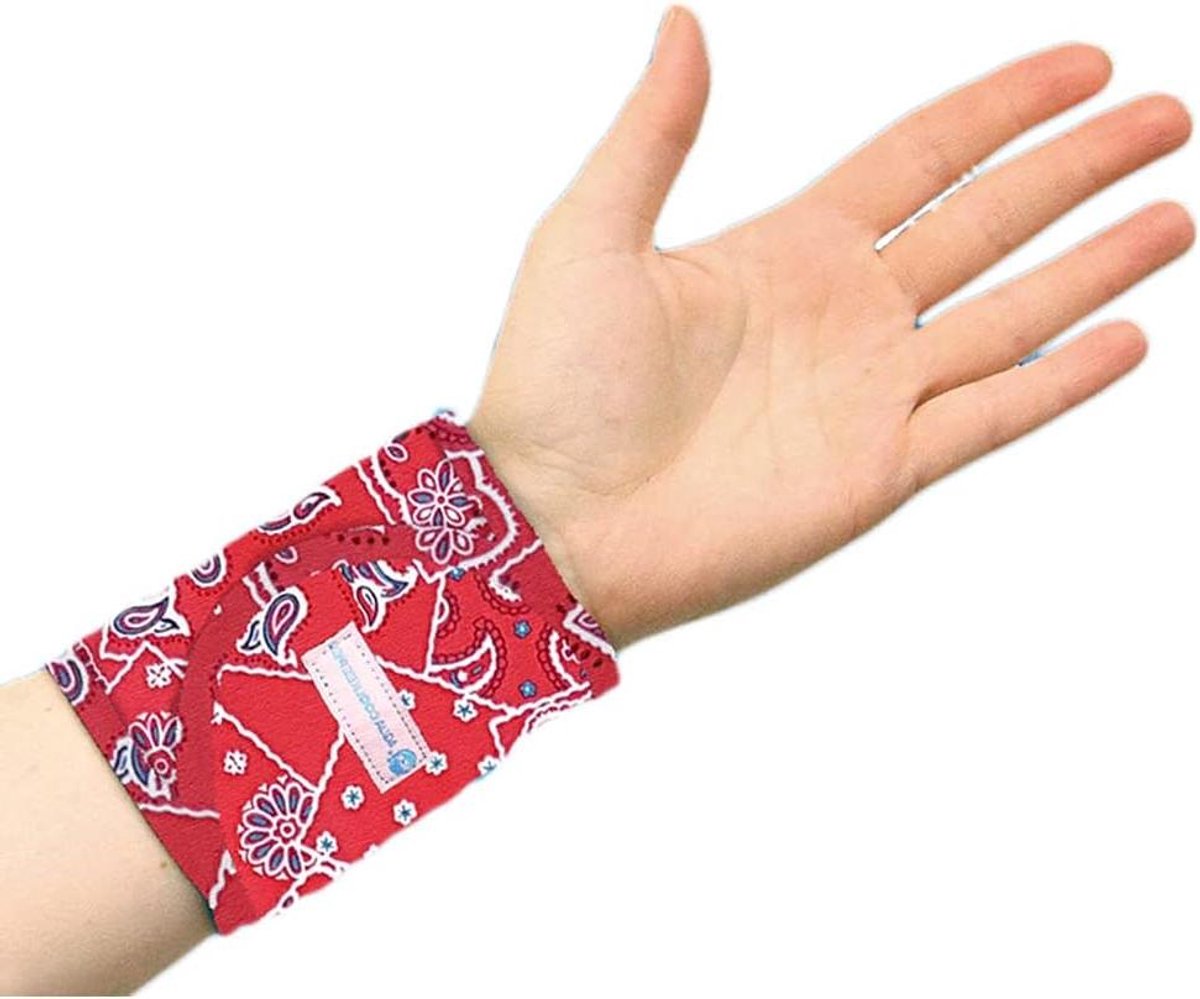 Verkoelende armband - Koelband pols - Directe afkoeling - Verdampingskoeling tot 5 dagen - 16 x 10.6 cm - Rood