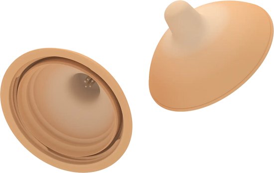 Emulait Flesspeen (2 stuks) - Kleur: Light - Maat: 4 - borstvormig - vervangende flesspeen - bpa-vrij van Emulait — afbeelding 3