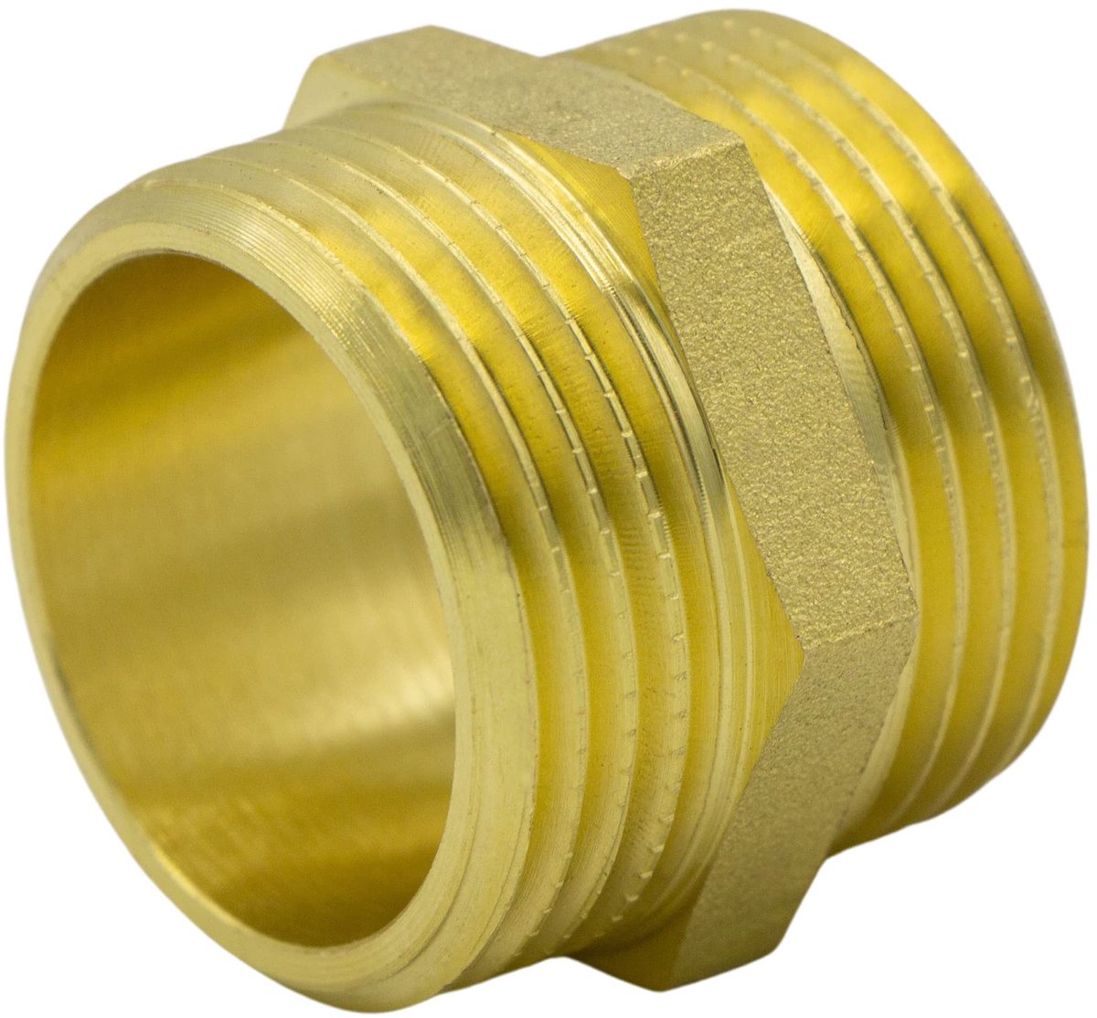Solidchoice - Messing Dubbele Nippel 3/4 Inch voor Drinkwater