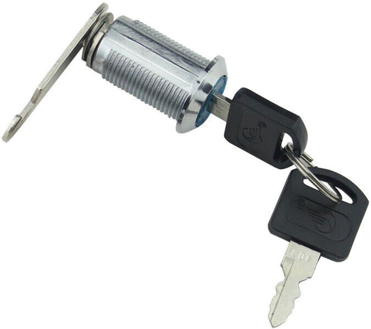 Solidchoice - Universeel Cilindrisch Slot 25 mm voor Brievenbus/Kast/Lade - Inclusief 2 Sleutels