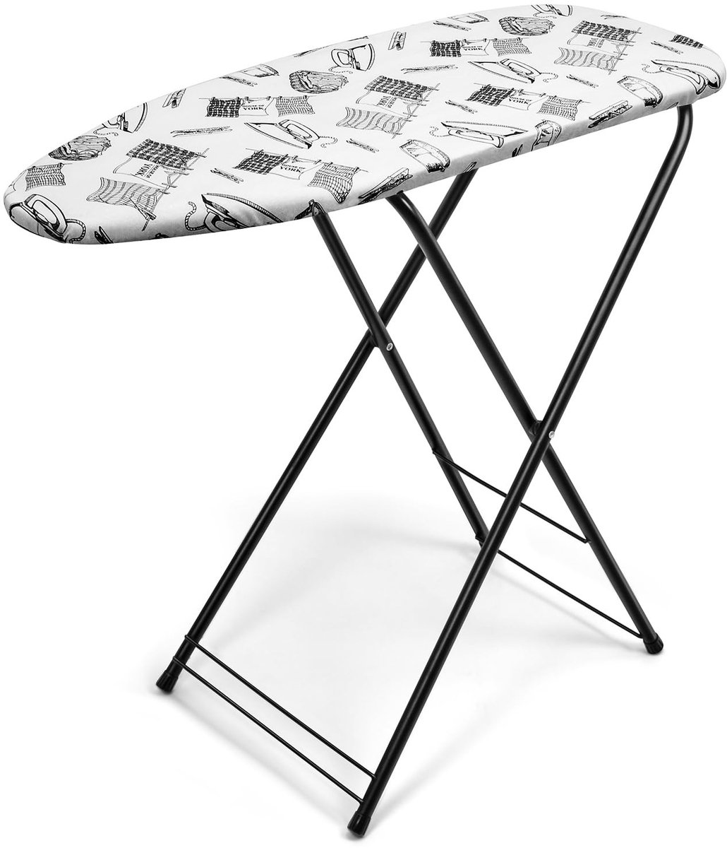 Solidchoice - Inklapbare Strijkplank 33 x 89 cm met Hittebestendige Hoes