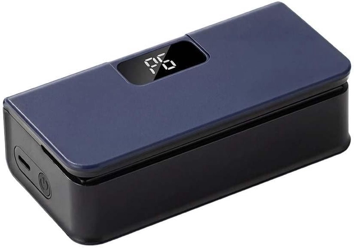 Mini-sealer, draagbare, via USB oplaadbare heatsealer met 6 instelbare standen en digitaal display – geschikt voor plastic zakjes, snacks en het bewaren van voedsel (wit)