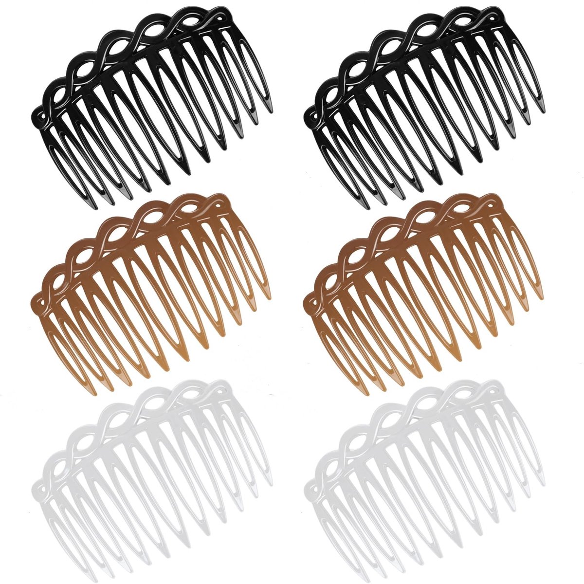 Solidchoice - 6 Stuks Franse Haarcombs voor Bruidsaccessoires