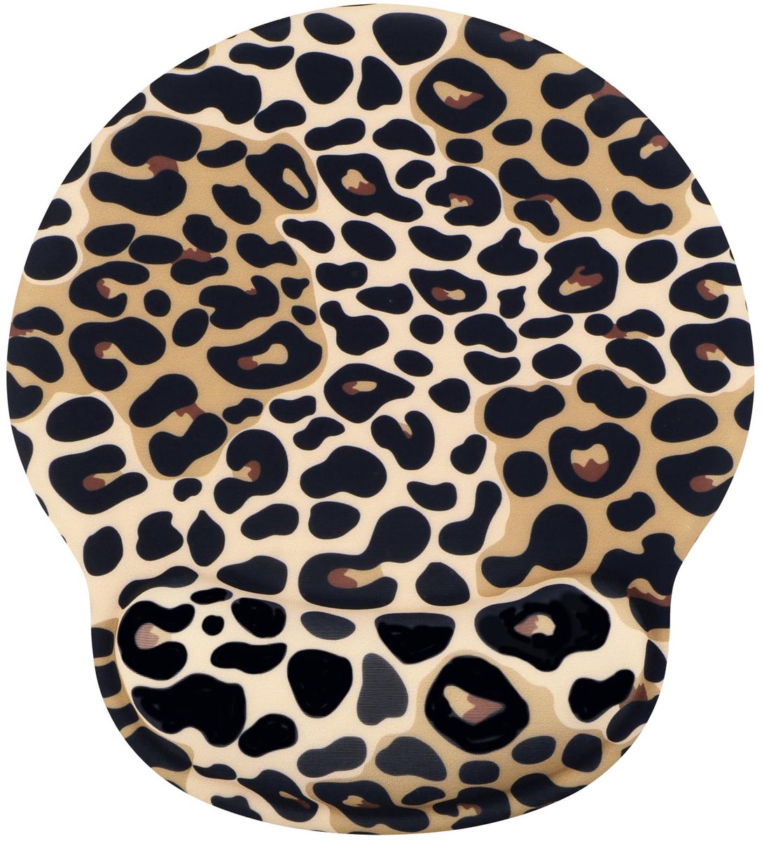 Solidchoice - Ergonomische Muismat met Polssteun - Luipaardpatroon en Antislip Basis