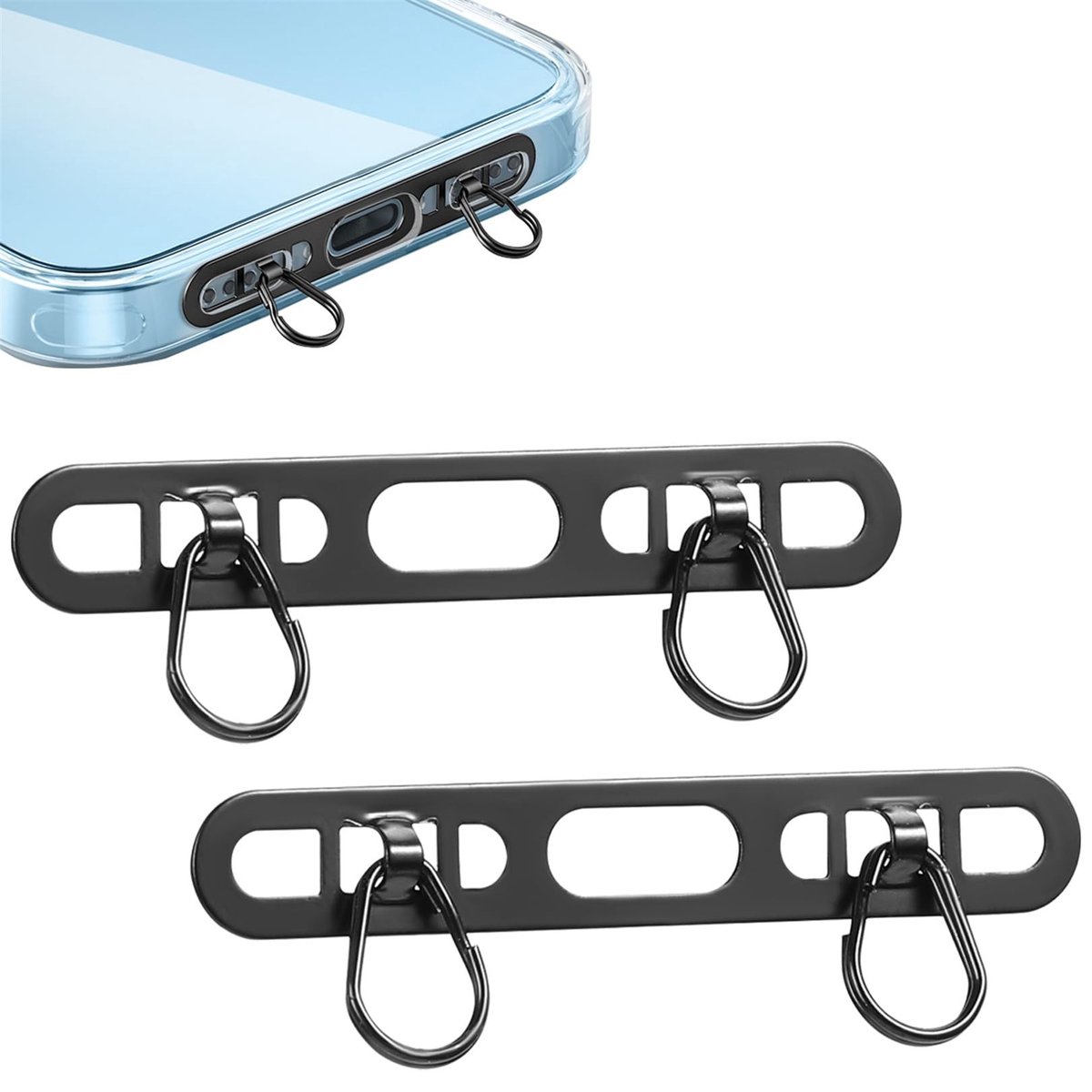 Solidchoice - Telefoon Lanyard Hanger met 2 Pcs voor Mobiele Telefoon