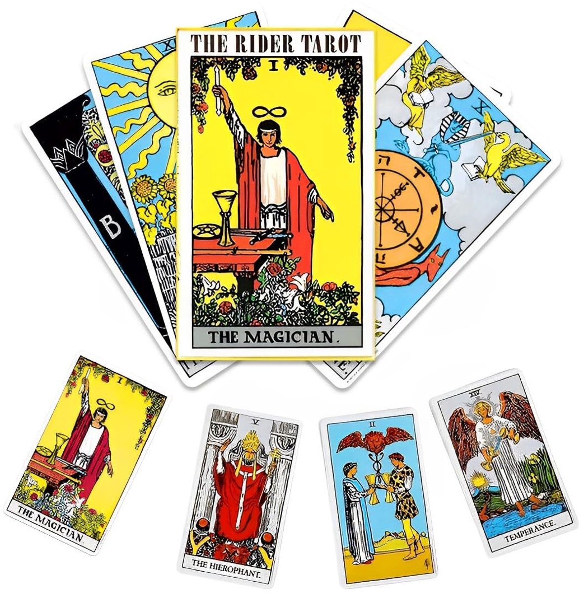 Solidchoice - 78 Vintage Tarotkaarten met Handleiding voor Beginners