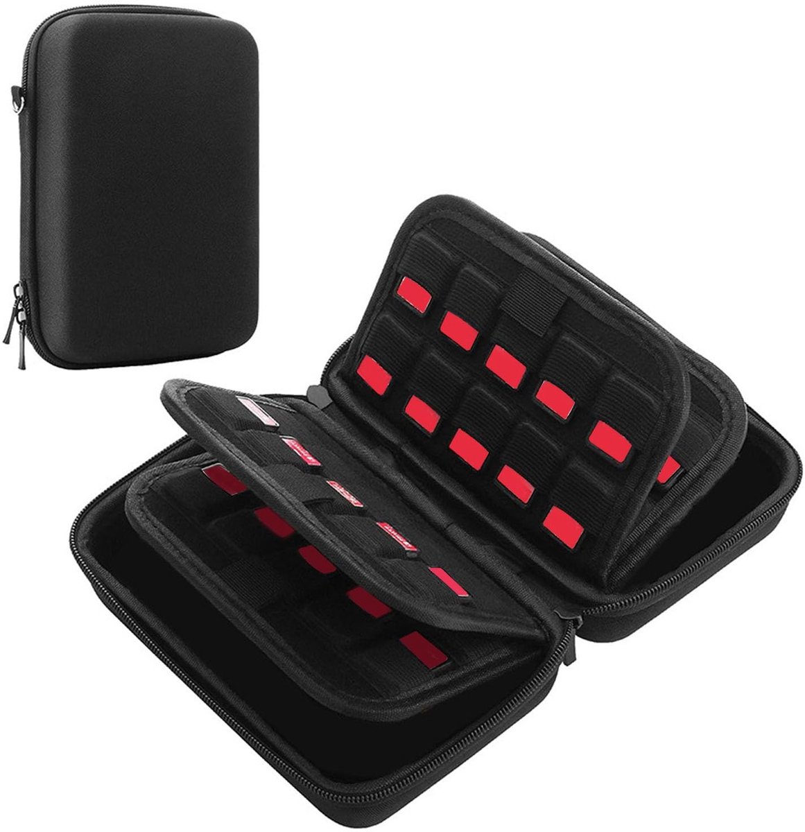 Solidchoice - 80 Slots Game Card Case voor Draagbare Opslag van Spellen