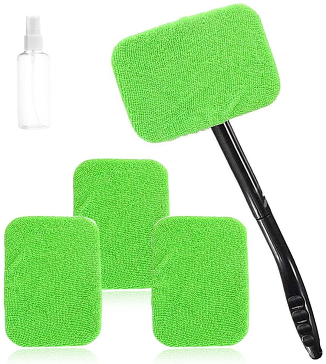 Solidchoice - Auto Raam Reinigingsset met Microvezeldoeken en Sprayfles
