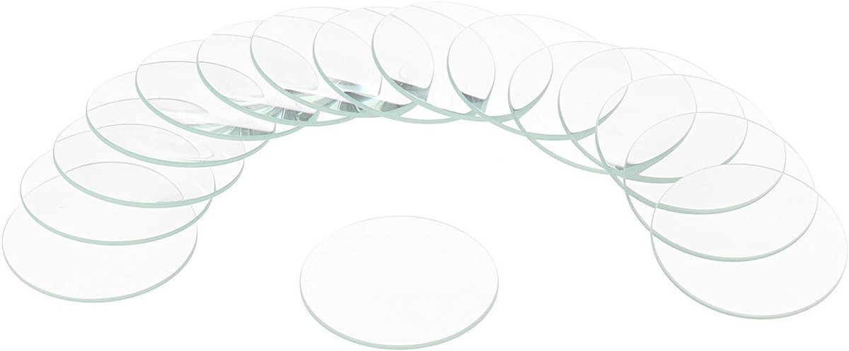 Solidchoice - 16 Stuks Ronde Glazen Lens voor Horlogemakers