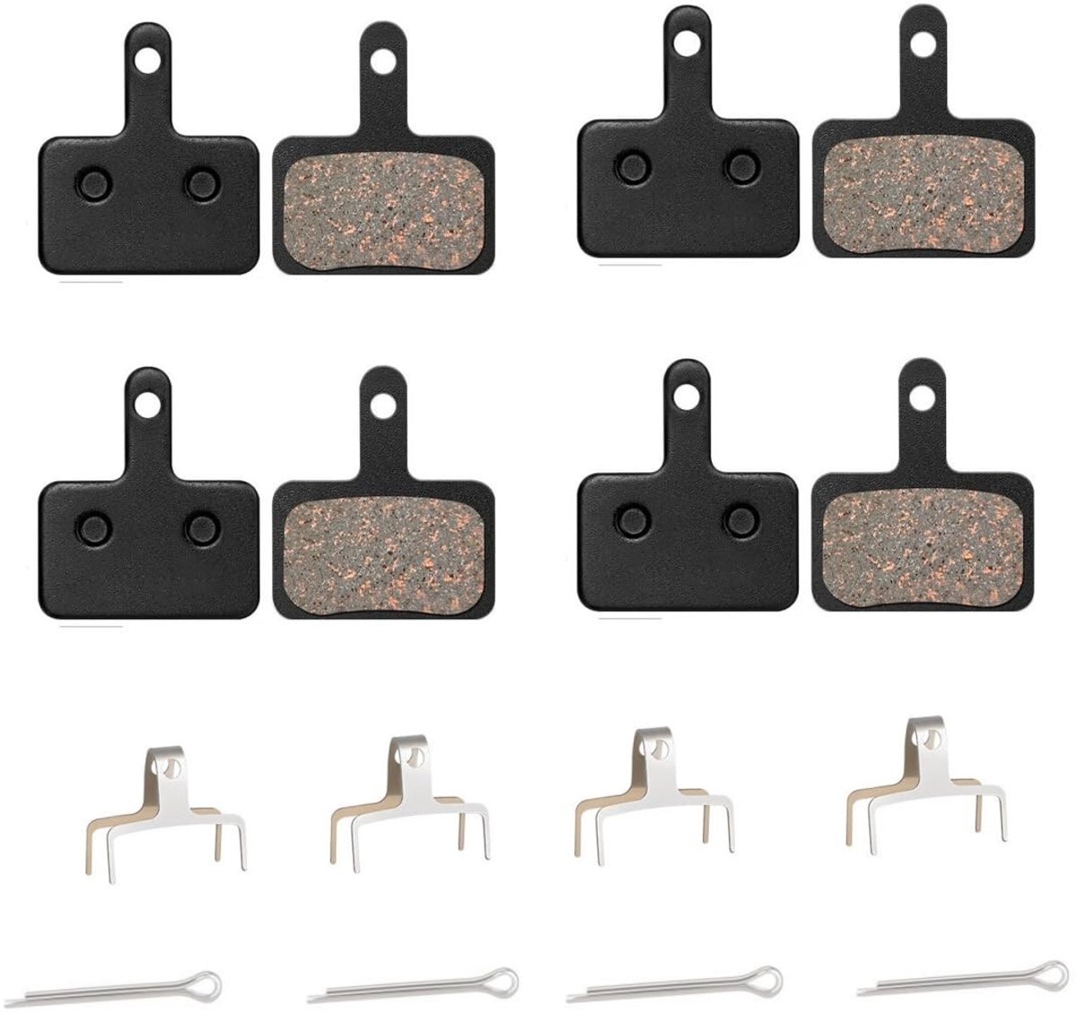 Solidchoice - Set van 4 Disc Remblokken voor Fietsen, Compatibel met Diverse Modellen