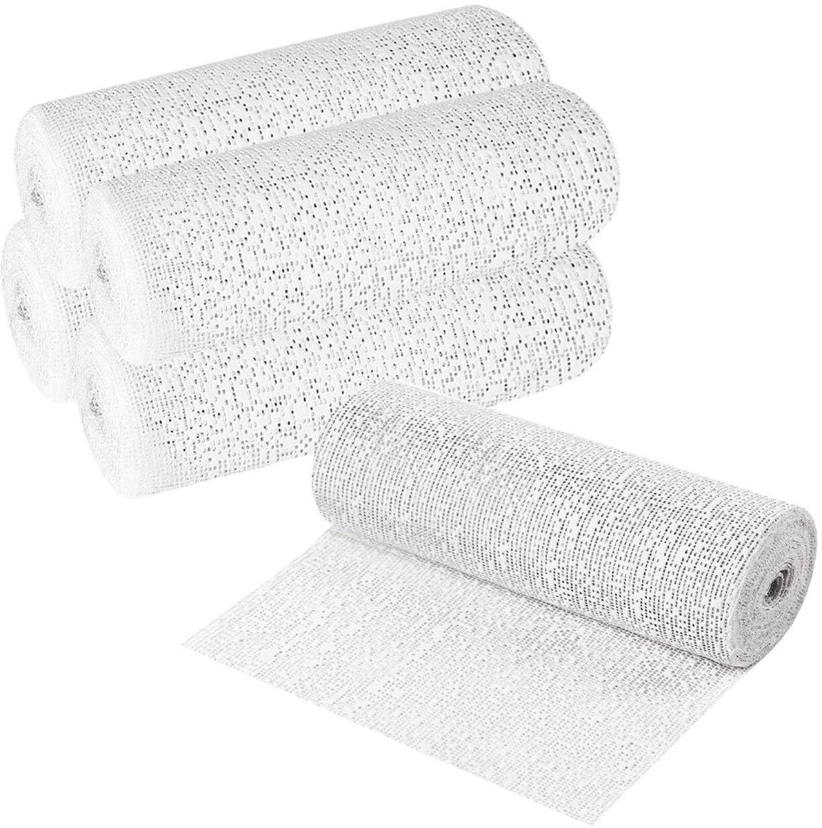 Solidchoice - Gipsverband Rolletjes voor Creatieve Projecten, 5 Stuks, 20cm x 2.7m