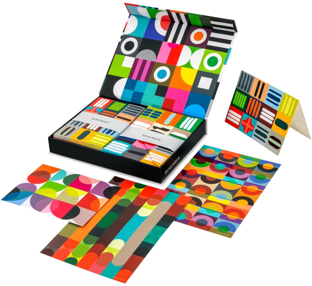 Solidchoice - Set van 24 Wenskaarten met Enveloppen