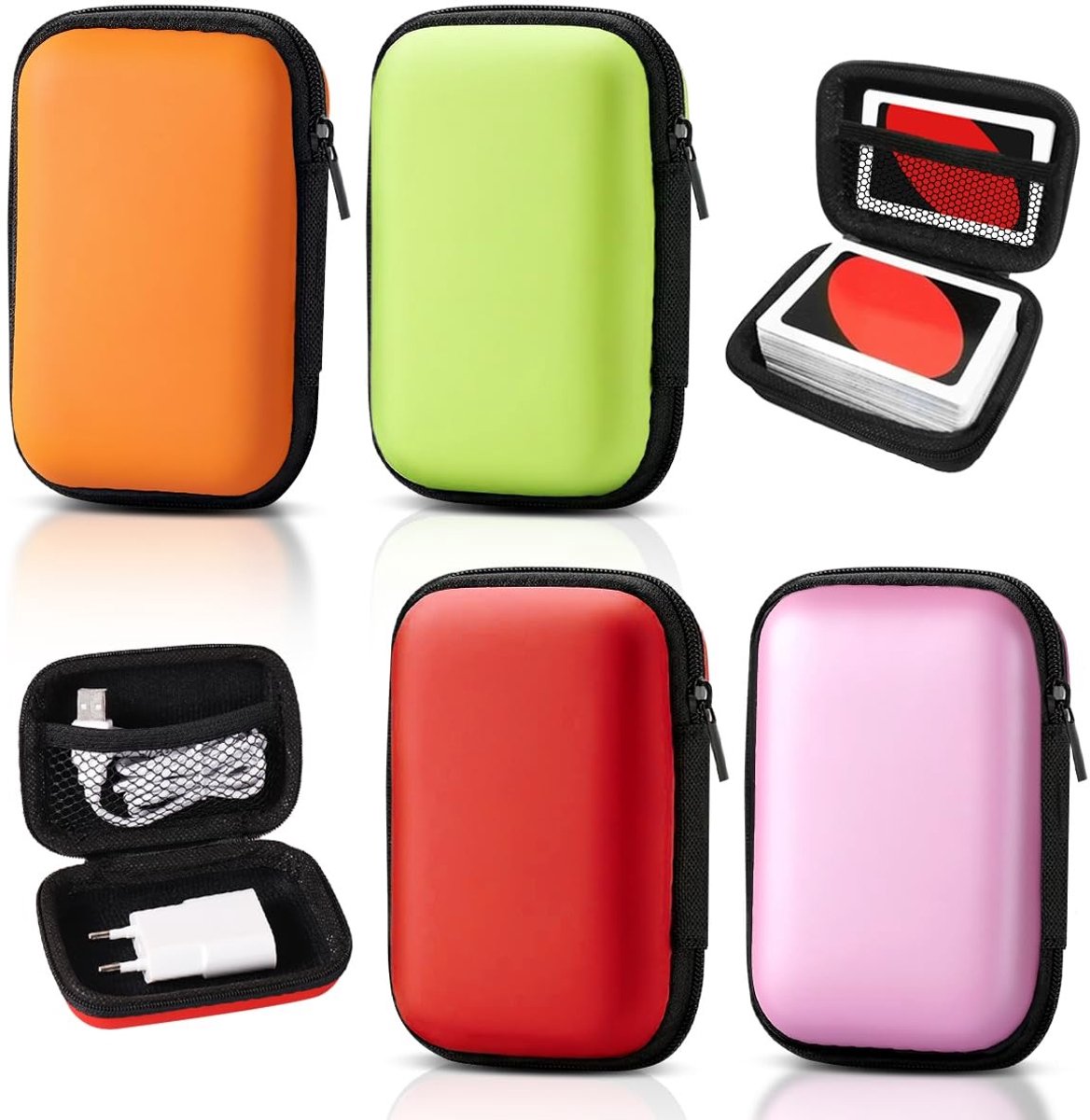 Solidchoice - 4 Stuks Speelkaartenbox - Kaartenopbergdoos voor Bescherming en Organisatie