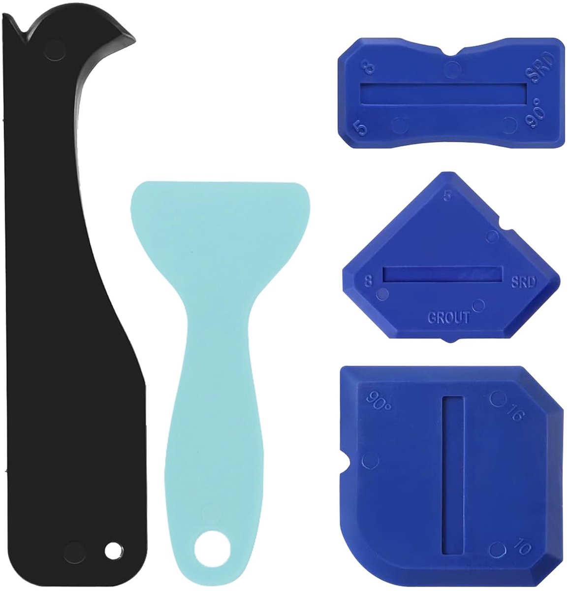 Solidchoice - 5-delige Silicone Verwijder Set voor Kitvoegen