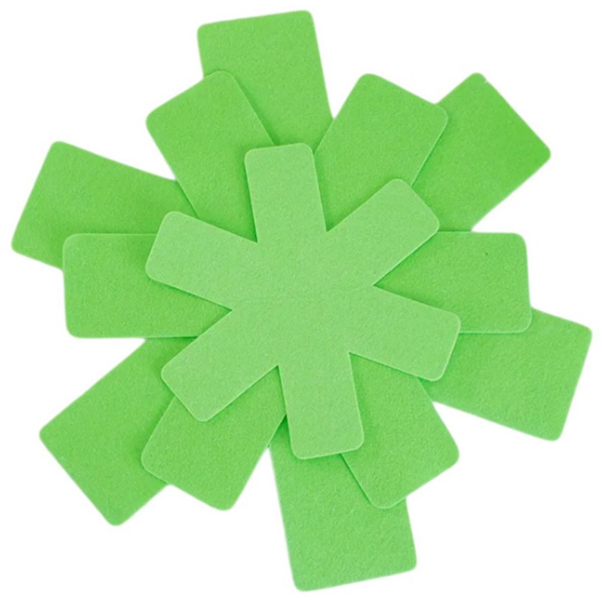 Pannenlappen van non-woven stof - 3 stuks - 3 maten - 20 cm + 30 cm + 38 cm - Scheidingsmatten voor kookgerei - Warmte-isolerende en scheidingsmatten voor kookgerei - Pannenlappen van vilt - Beschermmatten voor kookgerei - Stapelbare scheidingsmatten