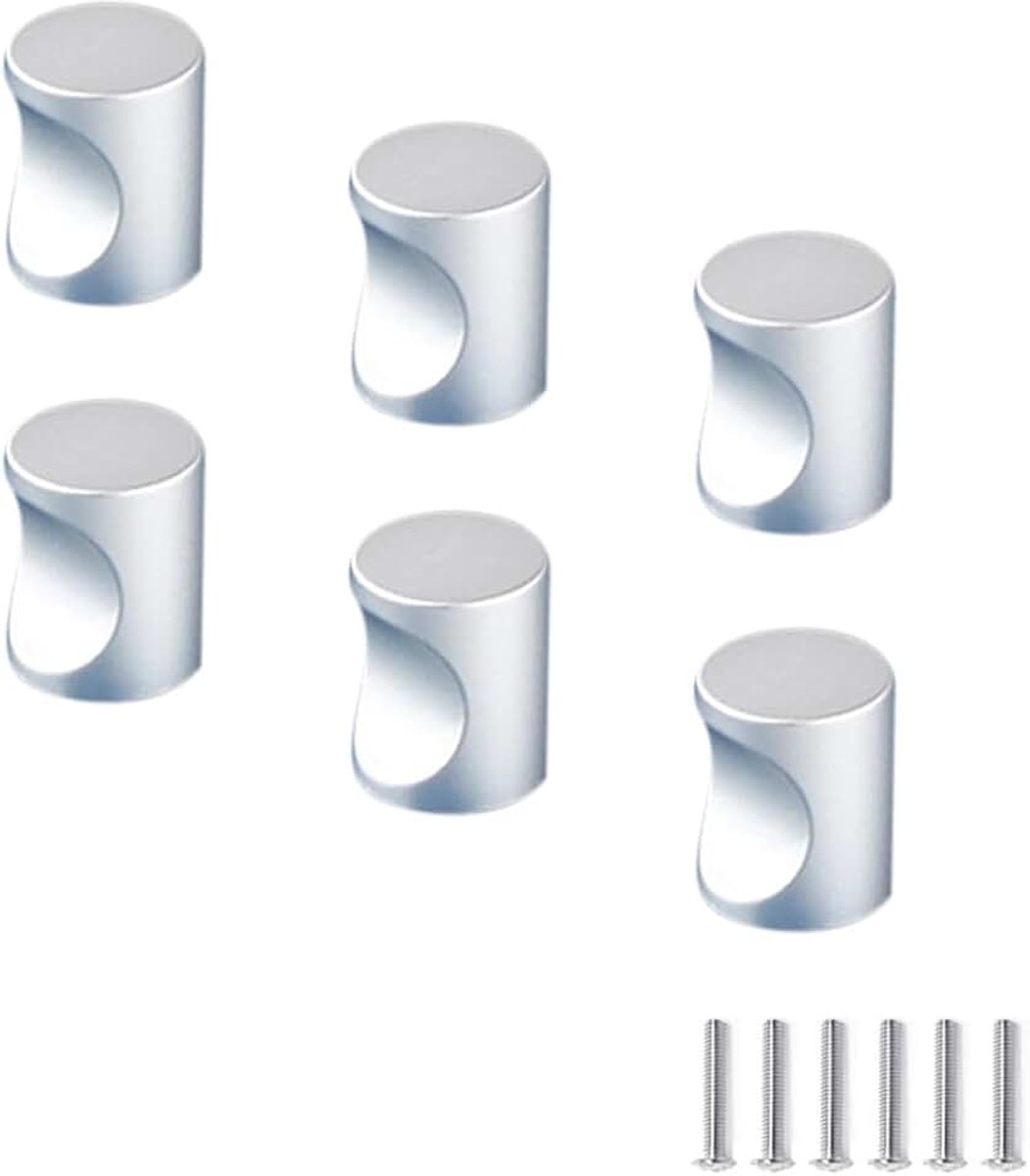 Trekt kastgrepen aluminium lade knoppen keuken meubels lade boog vorm deurgrepen kledingkast handgrepen zilver enkel gat