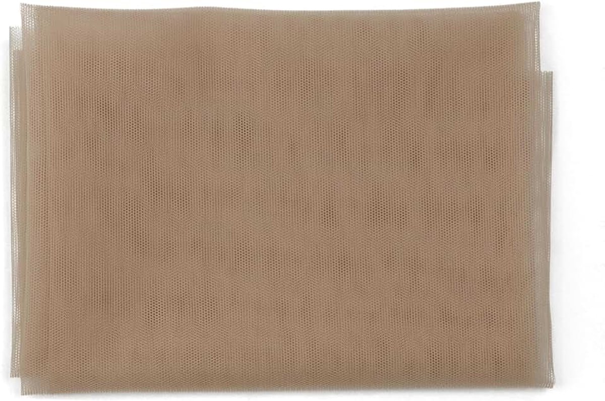 1/4 Yard Zwitserse Kantnet voor Maken van Kantperuk Sluitkapjes, Toupees Frontals Fundamentperuk Accessoires (Beige)