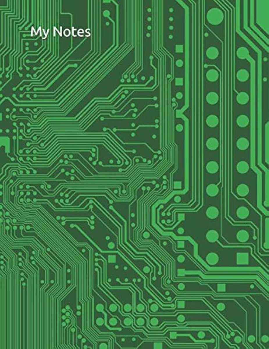 Notes: Abstract Circuit Board Cover Design Notebook/Journal