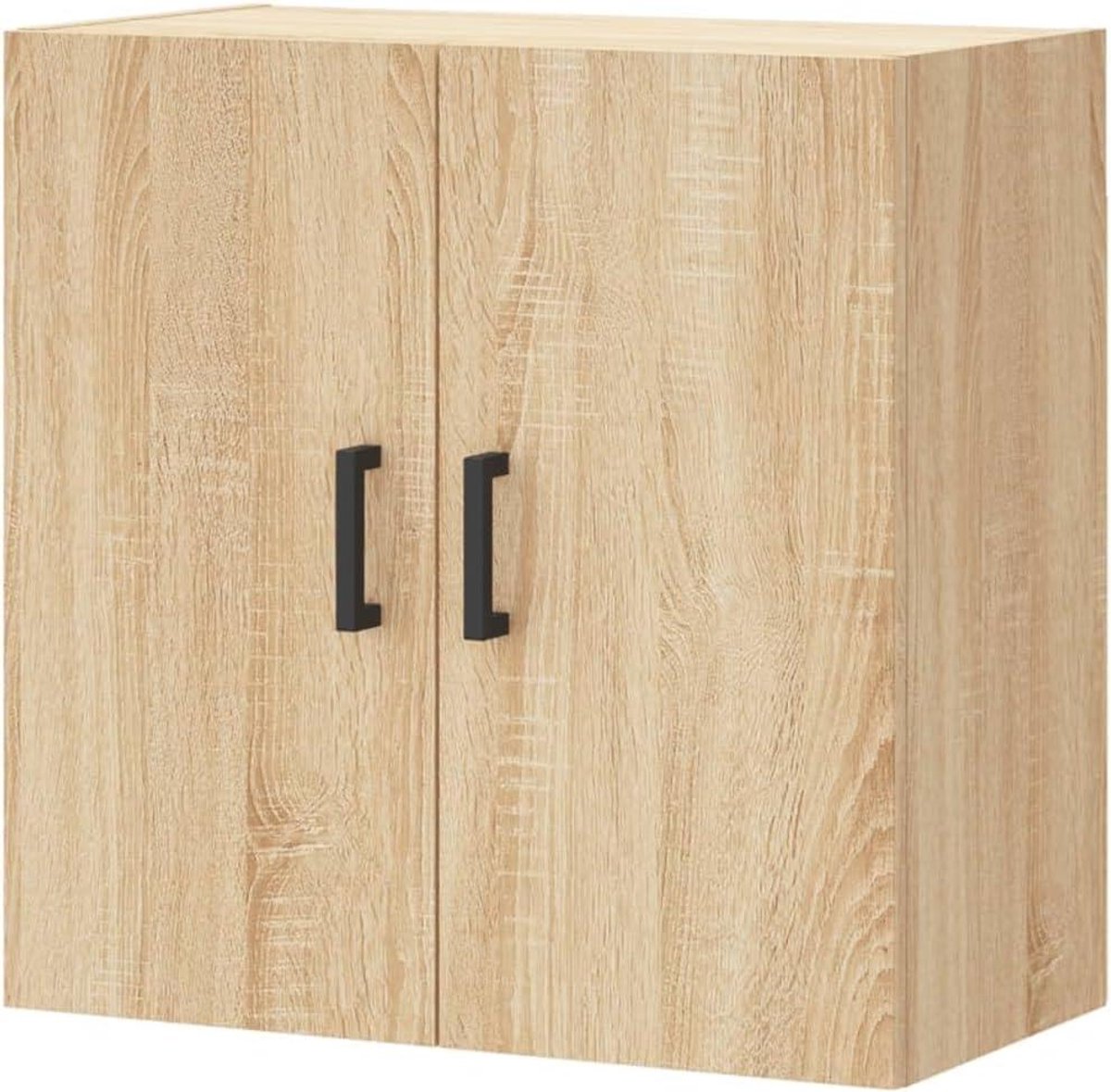 Hangende Kast - Wandkast - Opbergen - Met 2 Deuren - 60x31x60 cm - Sonoma Eiken
