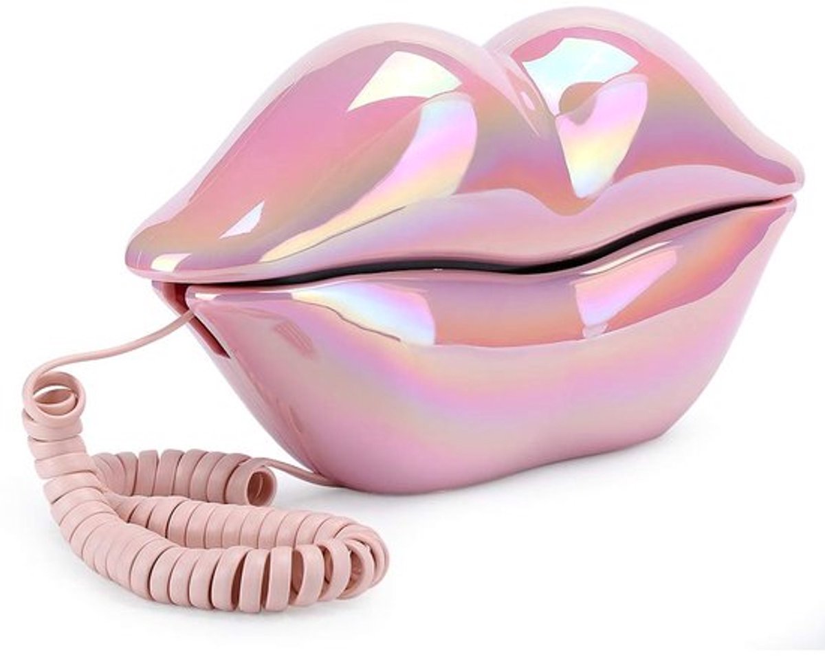 Liptelefoon - Vaste Telefoon - Roze Telefoon - Decoratie - Thuis/Kantoor - Kunstdecor