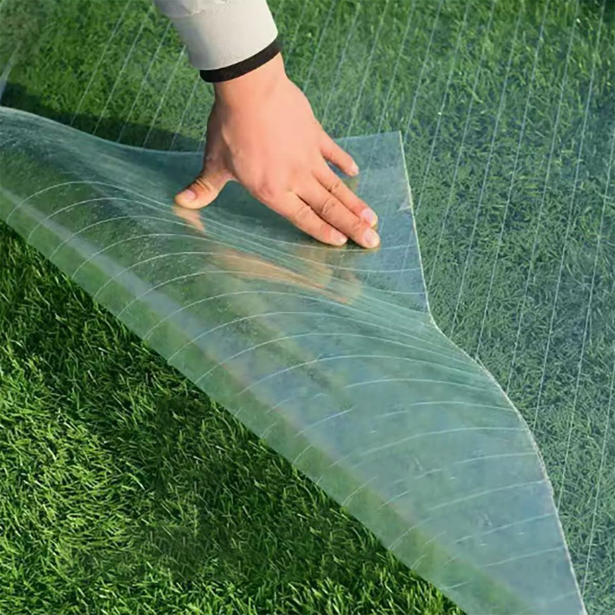Polycarbonaat Dakplaten - Kasfolie Tuinplaten - Serre Bedekken - UV-Bestendig Glasvezelmateriaal - 06 x 5 m - Transparant